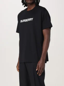 T-shirt in cotone con logo Burberry