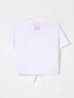 T-shirt in cotone con logo EA7
