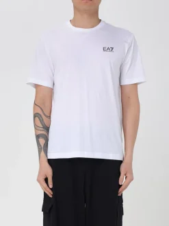 T-shirt in cotone con logo Ea7