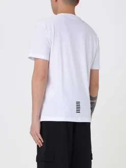 T-shirt in cotone con logo Ea7