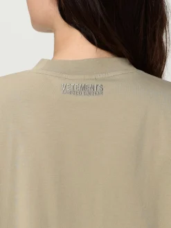 T-shirt in cotone con logo Vetements