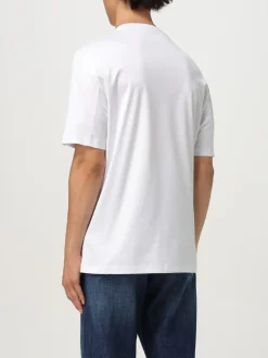 T-shirt in cotone con logo Brunello Cucinelli