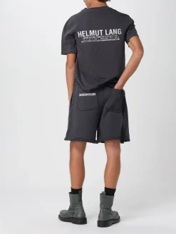 T-shirt in cotone con logo Helmut Lang