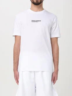 T-shirt in cotone con logo Dsquared2