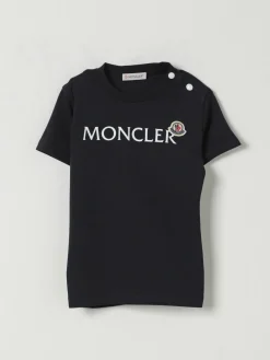 T-shirt in cotone con logo Moncler