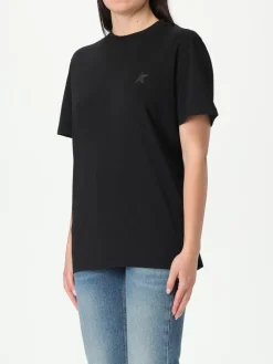 T-shirt in cotone con logo Golden Goose