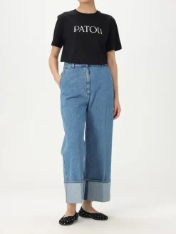 T-shirt in cotone con logo Patou