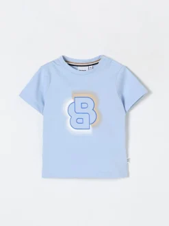 T-shirt in cotone con logo Boss