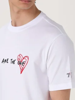 T-shirt in cotone con logo EA7