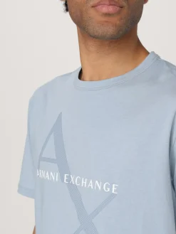 T-shirt in cotone con logo Armani Exchange