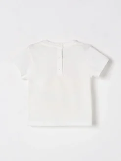 T-shirt in cotone con logo bicolor Fendi