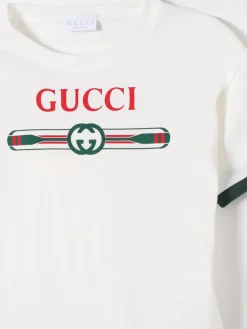 T-shirt in cotone con logo Gucci