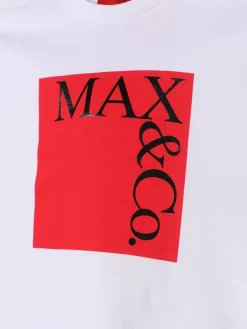 T-shirt in cotone con logo Max&Co. Kid