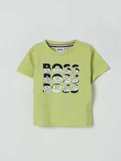 T-shirt in cotone con logo Boss