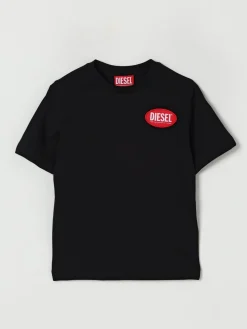 T-shirt in cotone con logo Diesel