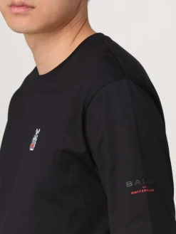 T-shirt in cotone con logo Bally