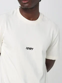 T-shirt in cotone con logo MSGM