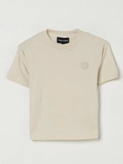 T-shirt in cotone con logo Emporio Armani