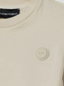 T-shirt in cotone con logo Emporio Armani