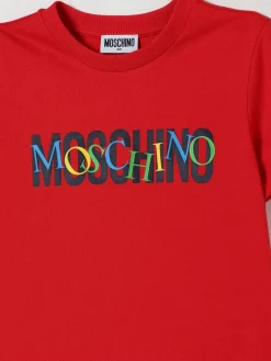 T-shirt in cotone con logo Moschino