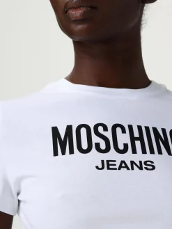 T-shirt in cotone con logo Moschino Jeans