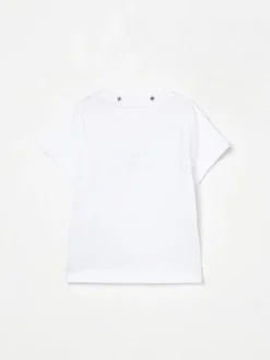 T-shirt in cotone con logo ricamato Givenchy