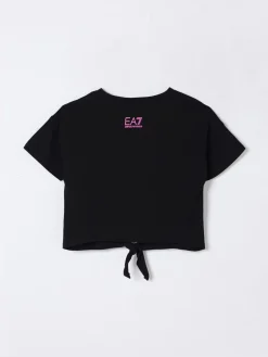 T-shirt in cotone con logo EA7