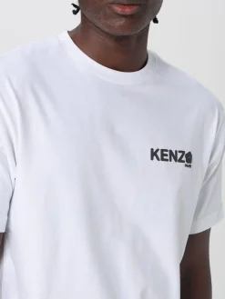 T-shirt in cotone con logo Kenzo