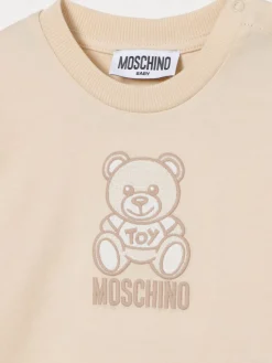 T-shirt in cotone con logo Teddy Moschino