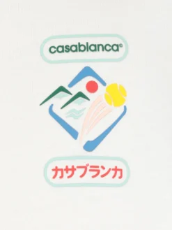 T-shirt in cotone con logo Casablanca