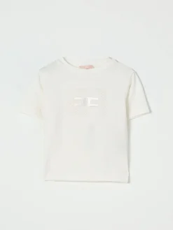 T-shirt in cotone con logo Elisabetta Franchi La Mia Bambina