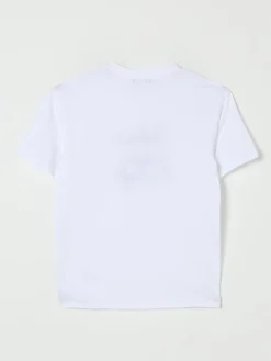 T-shirt in cotone con logo Balmain