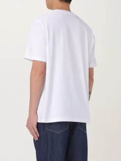 T-shirt in cotone con logo Maison Kitsuné