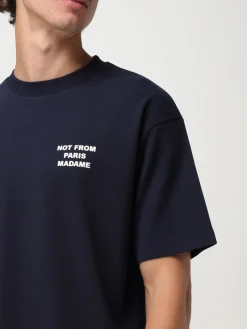 T-shirt in cotone con logo Drôle De Monsieur