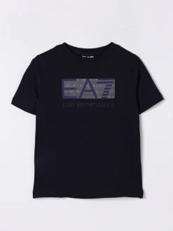 T-shirt in cotone con logo EA7