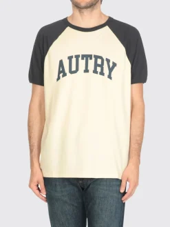 T-shirt in cotone con logo Autry