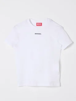T-shirt in cotone con logo Diesel