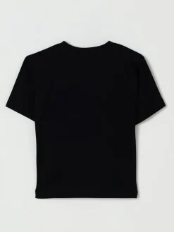 T-shirt in cotone con maxi logo Moschino