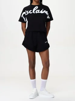 T-shirt in cotone con maxi logo Disclaimer