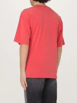 T-shirt in cotone con maxi logo Oval D Diesel