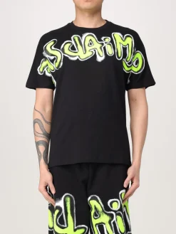 T-shirt in cotone con maxi logo Disclaimer