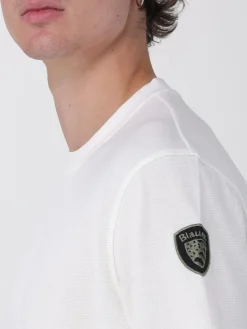 T-shirt in cotone con mini logo Blauer