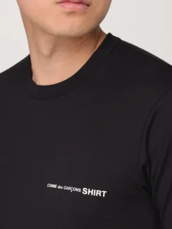 T-shirt in cotone con mini logo Comme Des Garcons