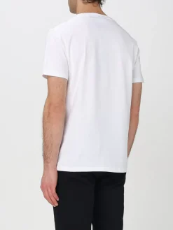 T-shirt in cotone con mini logo GCDS