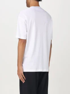 T-shirt in cotone con mini logo Giorgio Armani