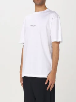 T-shirt in cotone con mini logo Giorgio Armani