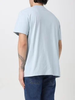 T-shirt in cotone con mini logo Woolrich