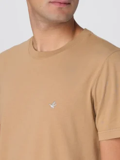 T-shirt in cotone con mini logo Brooksfield