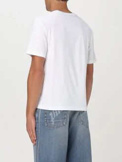 T-shirt in cotone con mini logo Palm Angels