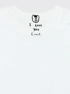 T-shirt in cotone con slogan 